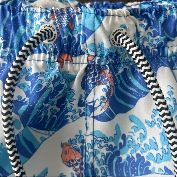 Boardies Ocean Wave Print Men's Swim Trunks - XL - Picture 3 of 7